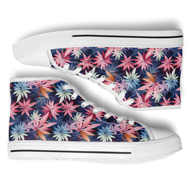 Chokefish™ Urban Peak Retro High Tops-Cannabis-001